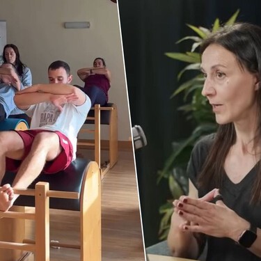 Marida Sieve, instructora de pilates: "En el gimnasio ves a la gente mirando el móvil y aquí no, se viene a entrenar con concentración"