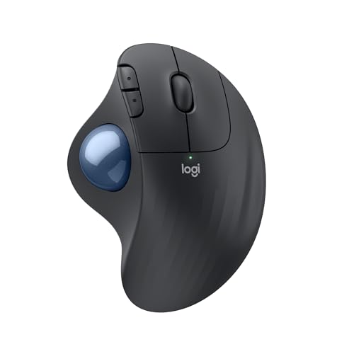 Logitech Ergo M575S Mouse inalámbrico con trackball, Mouse ergonómico inalámbrico con Bluetooth