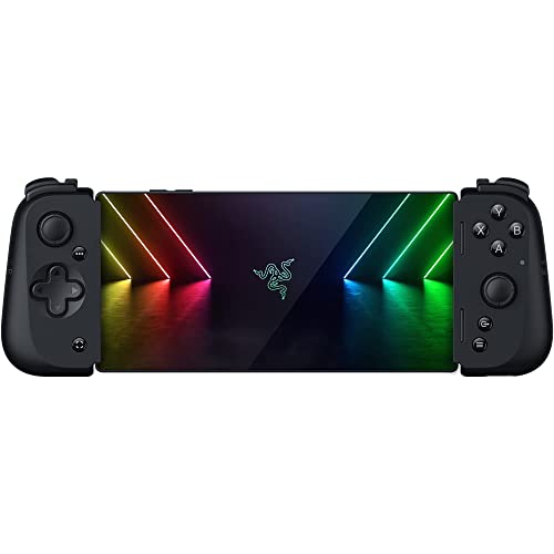 Razer Kishi V2 para Android - Mando de juegos para móviles (ajuste universal puente extensible, transmisión juegos de PC y consola, diseño ergonómico, impulsado por la aplicación Razer Nexus), negro