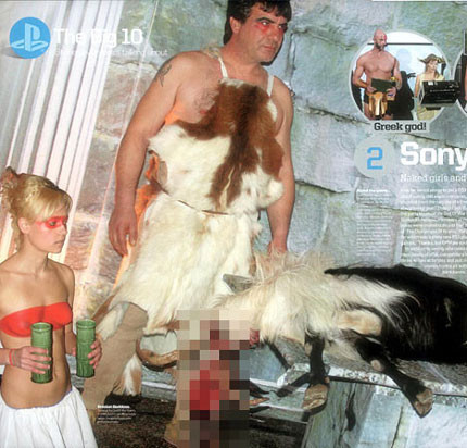 Sony y su fiesta con cabras decapitadas