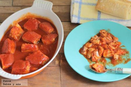 Receta de bonito del Norte con tomate especial para niños