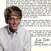 Hace 50 años, Bill Gates escribió una carta quejándose del escaso valor de su trabajo: menos de dos dólares la hora