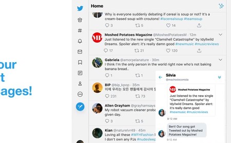 Twitter imita a Facebook: facilita ver y enviar mensajes privados sin abandonar nuestro timeline