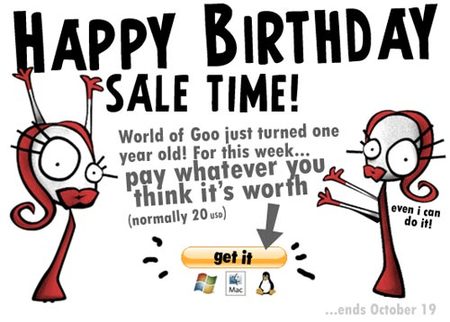 'World of Goo', hazte con el juego al precio que tú marques