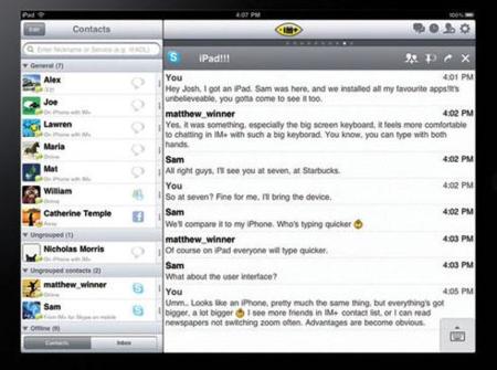 Aparecen capturas y conceptos de más aplicaciones para el iPad