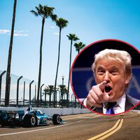 Ni Groenladia ni China. La nueva obsesión de Donald Trump es dar la salida en una carrera de la IndyCar