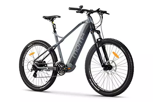 Moma Bikes Bicicleta Electrica, EMTB-27.5", Suspension Delantera, Shimano 24v