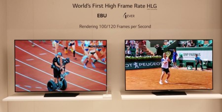 LG muestra el potencial del HFR a 100 fps con sus paneles OLED