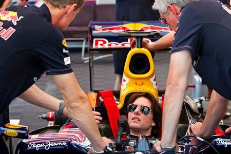 Tom Cruise probó en secreto con Red Bull en Willow Springs