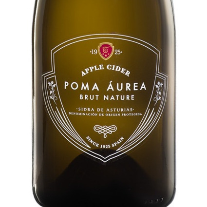 Sidra asturiana Brut Nature Poma Áurea