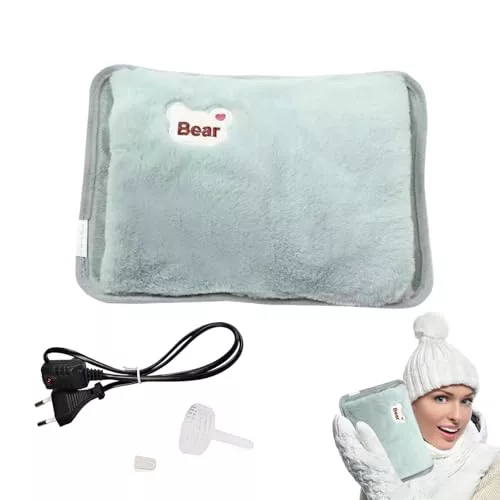 Bolsa de Agua Caliente Eléctrica con forro de felpa suave