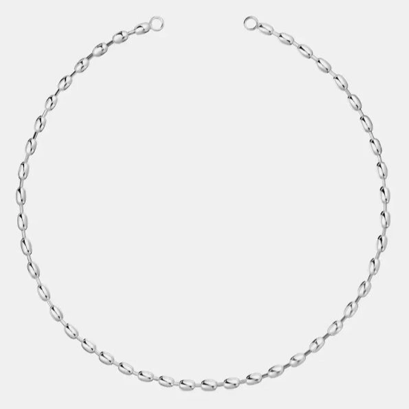 Collar hold oval de plata con bolas - Tous - Plateado


