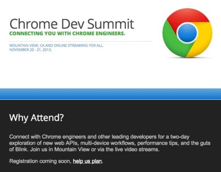 Chrome Dev Summit: Google anuncia un evento de desarrolladores exclusivo para Chrome