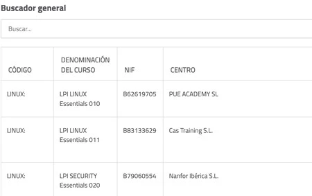 Lista Curso