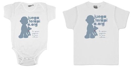 Juegaterapia, camisetas y bodys para niños