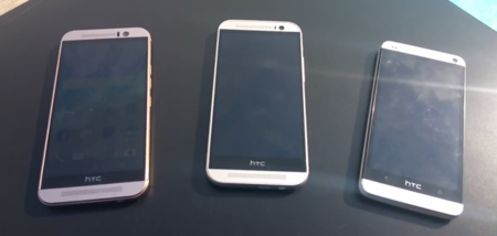 HTC One M9 se deja ver en vídeo junto a sus hermanos mayores