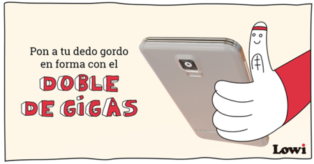 El doble para los que menos tienen: Lowi duplica los gigas a sus clientes con tarifas de datos con menos de 4GB