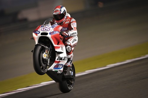 Andrea Dovizioso mantiene a Ducati en lo alto de la tabla el segundo día de test en Catar 