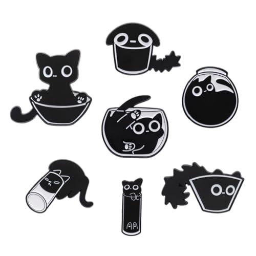7 Divertidos Broches De Gato Negro