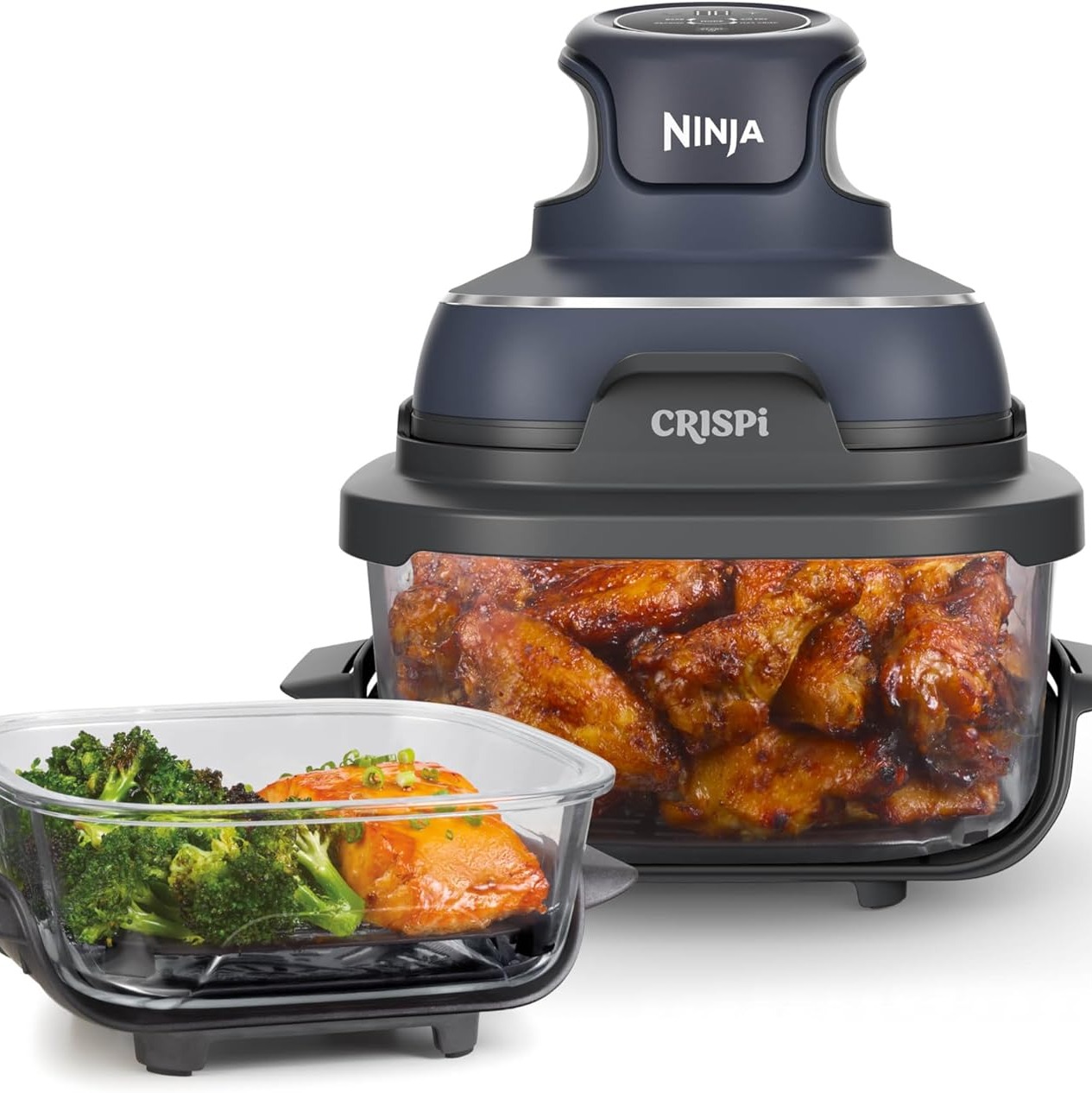 Ninja Crispi Freidora de Aire de Vidrio 4-en-1