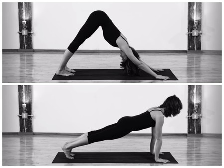 Del perro boca abajo al plank: una secuencia de Yoga para trabajar tus hombros y tu abdomen