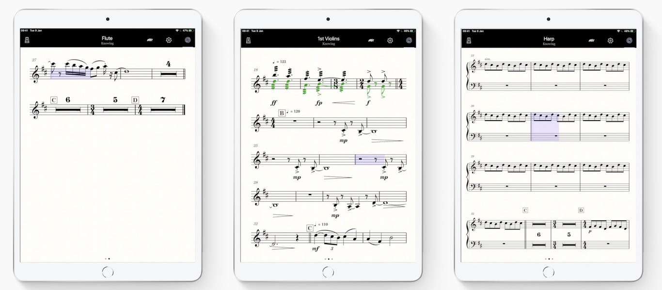 StaffPad, la app de notación musical, llega a iPadOS