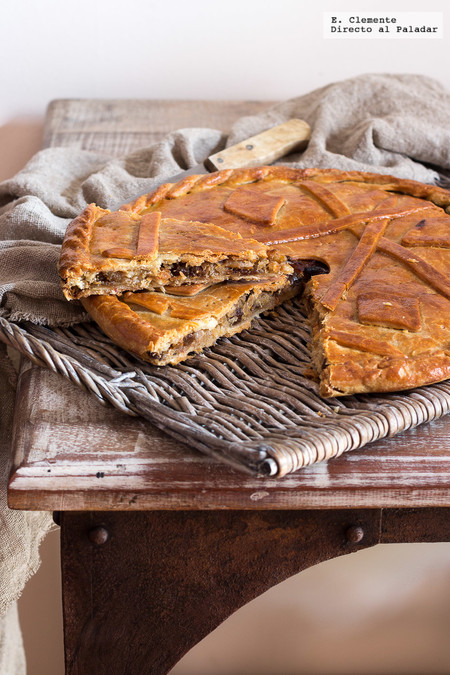 Receta gallega de empanada de bacalao con pasas