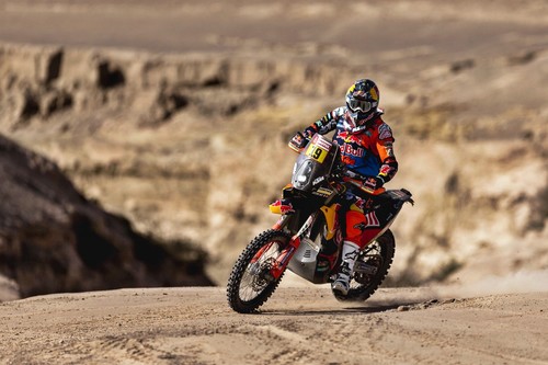Antoine Meo aprovecha las pistas rápidas y vence la sexta etapa del Dakar 2018. Benavides se pone líder