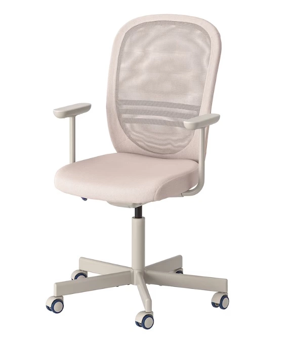 Silla de trabajo con reposabrazos FLINTAN