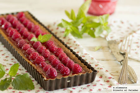 Tarta crujiente de mascarpone y frambuesas. Receta