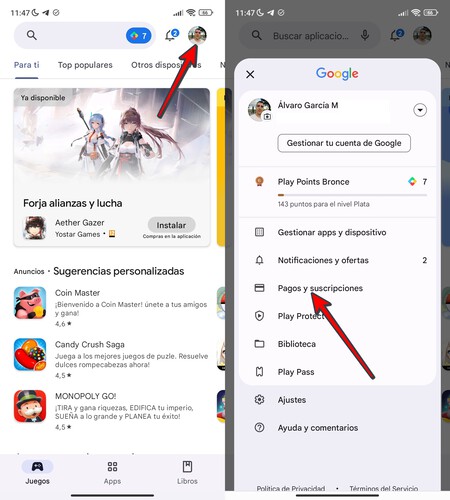 Anular Suscripciones 1