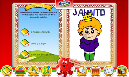 Chiquitin de Nestlé, web de entretenimiento para los más pequeños