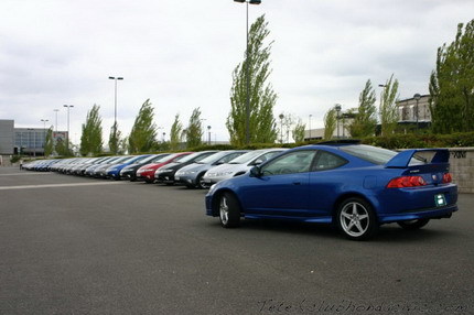 Concentración de Honda Civic en Madrid