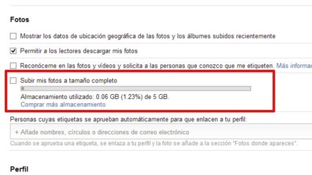 Google+ permite subir imágenes a tamaño completo desde el escritorio