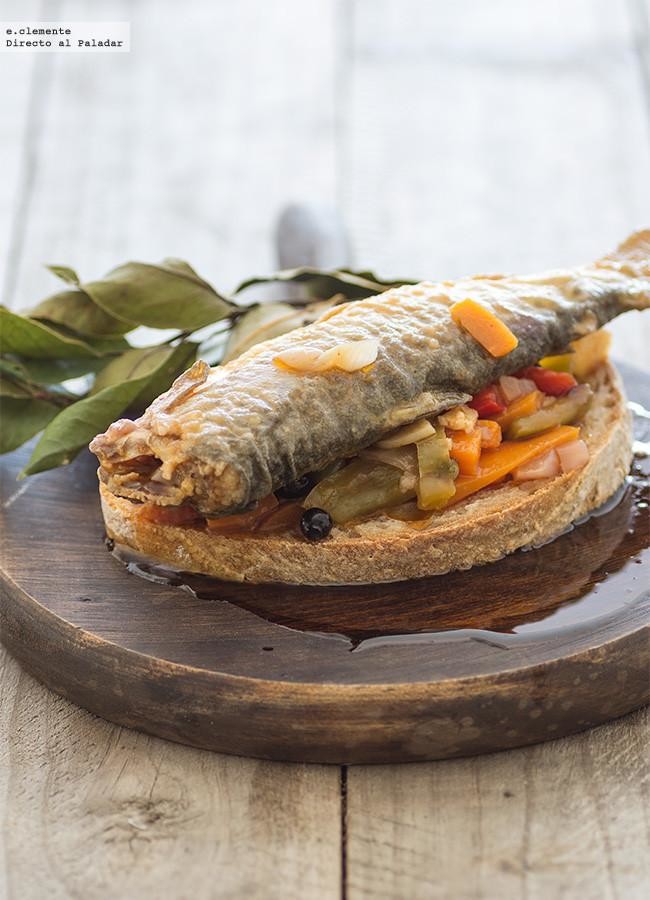 Escabeche rabioso de truchas con reducción de cítricos. Una receta que es una locura de sabores