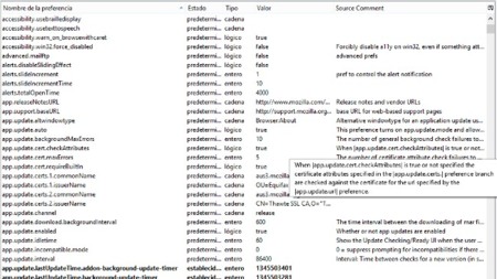 Config descriptions añade comentarios descriptivos a las preferencias del about:config de Firefox