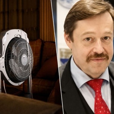 Werner Gruber, físico austriaco: "En las habitaciones cerradas los ventiladores no tienen ningún efecto, por lo que actúan como apoyo al aire acondicionado"