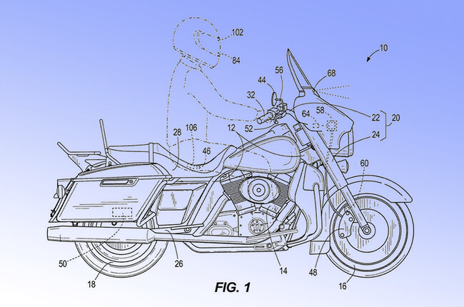 Harley Davidson Radar Patente Frenada Emergencia