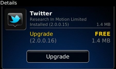 La nueva versión del cliente oficial de Twitter para BlackBerry ya está entre los mortales