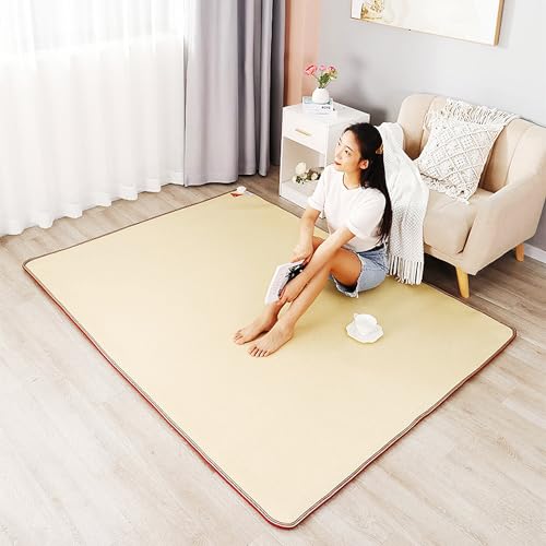 Almohadillas térmicas eléctricas con Temperatura y Temporizador Ajustables, tapetes calefactables, Alfombra eléctrica para área de Alfombra (Color : C, Size : 19.7x23.6in)