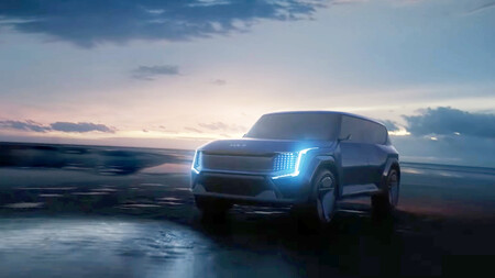 Y estas son las primeras imágenes del Kia Concept EV9: un mastodóntico SUV eléctrico para rivalizar contra el Hyundai IONIQ 7