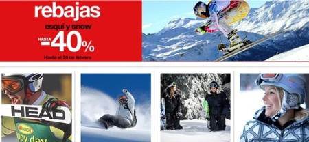 El Corte Inglés repite promoción de descuento para los amantes del esquí y el snow