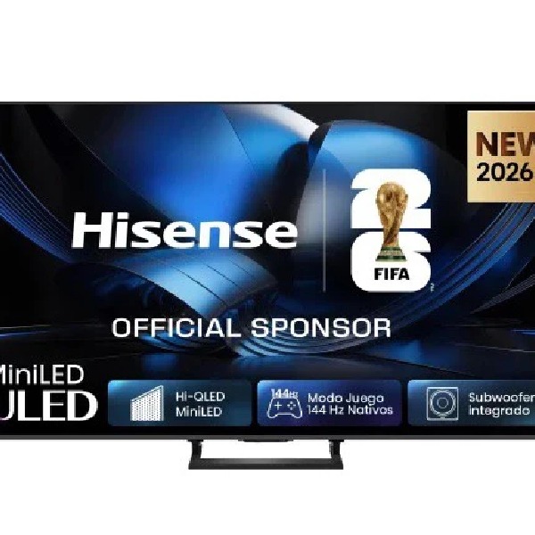 Smart TV MiniLED 55" (139,7 cm) Hisense 55U7SE, 4K UHD, 144 Hz, Dolby Vision, Dolby Vision IQ, HDR+, Dolby MS12, DTS X
