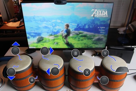 Este jugador empleando los Bongos de Donkey Konga para completar Zelda: Breath of the Wild es lo más loco que verás hoy