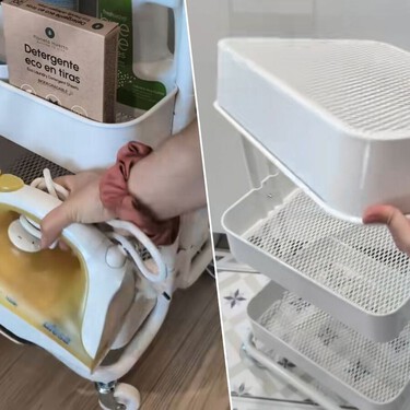 El carrito más vendido de Ikea se convierte en un mini centro de planchado con ruedas ideal para pisos pequeños 