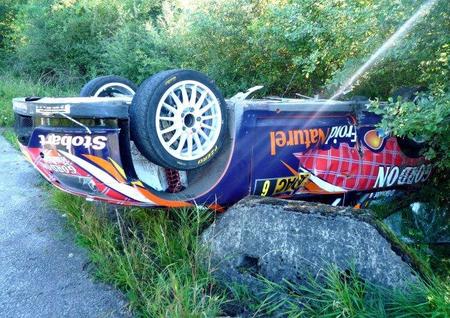 El accidente de François Duval en el Rally de Alemania