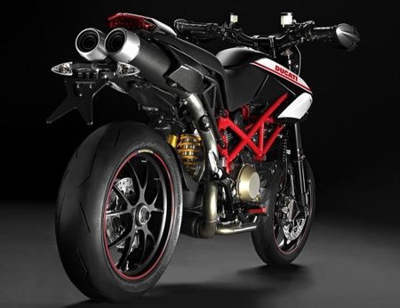 Ducati Hypermotard 1100 Evo SP Blanca Trasera