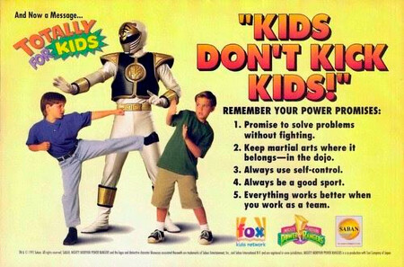 Kids Don T Kick Kids Power Rangers