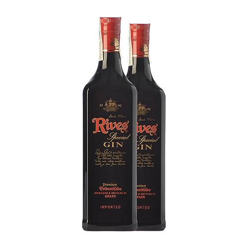 Ginebra Rives Gin Premium Tridestilada Special 70 cl (Caja de 2 Botellas de 70 cl)