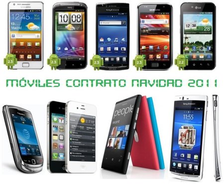Comparativa precios de móviles más destacados para la campaña de navidad 2011